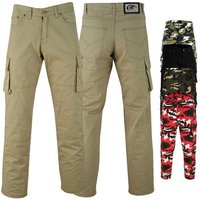 German Wear Motorradhose JEANS-003 Motorradjeans Motorradhose Cargohose mit Schutz stoff & Protektoren von German Wear