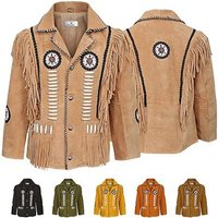 German Wear Trachtenjacke GW958J Herren Westernjacke Lange Reiter Jacke Western-Lederjacke von German Wear