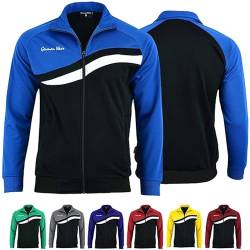 STRIKER Herren Trainingsjacke Sportjacke Joggingjacke Blau, 58/3XL von German Wear