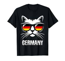 Lustige Katze Deutschland Flagge Deutschland T-Shirt von Germany Flag Apparel