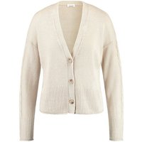 GERRY WEBER Cardigan Strickjacke mit Leinenanteil und Zopfmusterdetail von Gerry Weber