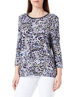 GERRY WEBER Damen 170209-35040 T-Shirt, Ecru/Weiss/Blau Druck, 38 von Gerry Weber