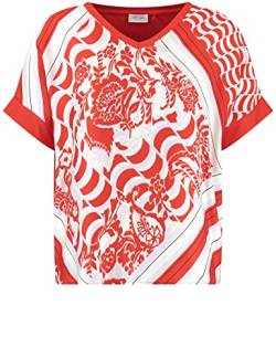 GERRY WEBER Damen 170232-35034 T-Shirt, Lila/Pink/Rot/Orange Druck, 38 von Gerry Weber