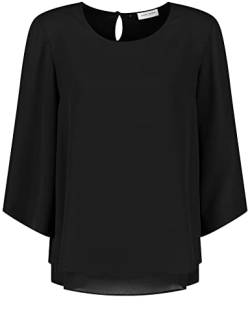 GERRY WEBER Damen 3/4 Arm Bluse, Schwarz, 36 von Gerry Weber