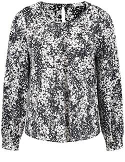 GERRY WEBER Damen 860053-31436 Bluse, Schwarz/Ecru/Weiss Druck, 42 von Gerry Weber