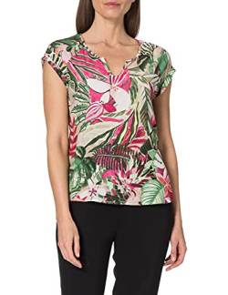 Gerry Weber Casual Womens Bluse 1/2 Arm Blouse, Lila/Pink/Grün Druck, 36 von Gerry Weber