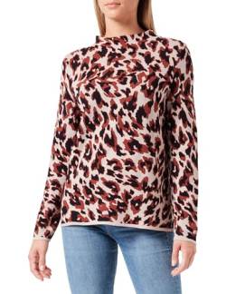 Gerry Weber Damen 44713 Pullover, Ecru/Weiss/Rot/Orange Gemuster, 48 EU von Gerry Weber