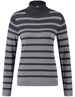 Gerry Weber Damen 770541-44727 Pullover, Grau Ringel, 36 EU von Gerry Weber