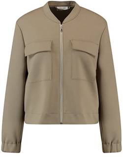 Gerry Weber Damen Blouson elastischer Ärmelsaum, Langarm unifarben Khaki 42 von Gerry Weber