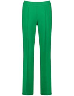 Gerry Weber Damen Jerseyhose Wide Leg mit Kontraststreifen unifarben reguläre Länge Vibrant Green 40 von Gerry Weber