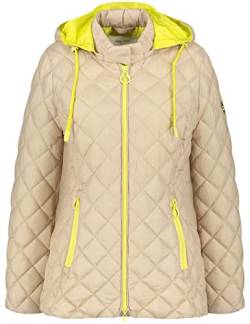 Gerry Weber Damen Steppjacke mit Farbakzenten Langarm unifarben Sand 40 von Gerry Weber