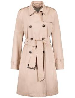 Gerry Weber Damen Trenchcoat mit Schulterkoller Armriegel, Langarm unifarben Light Camel 38 von Gerry Weber