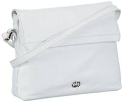 Gerry Weber - Piacenza Schultertasche für Damen, dezente Damenhandtasche für überall, in Weiß mit Logoprägung auf der Vorderseite von Gerry Weber