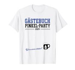 Pinkel Party Baby Gästebuch Babyparty Nachwuchs Pinkelparty T-Shirt von Geschenk Zum Nachwuchs Geschenkidee Babypinkeln