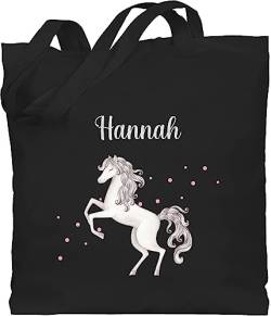 Baumwolltasche - Pferd - Pferde Geschenk Horse Horses - Unisize - Schwarz - tasche pferden jutebeutel personalisierte pferdemotiv beutel geschenke pferdeliebhaber pferdefan reit sachen von Geschenk mit Namen personalisiert by Shirtracer