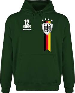 Hoodie Herren Pullover Männer - 2024 Fussball EM Fanartikel - Germany WM Fan Deutschland - XL - Dunkelgrün - europa-meisterschaft deutscher hoodies fußball nationalmannschaft hoody 24 kinder von Geschenk mit Namen personalisiert by Shirtracer