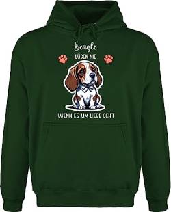 Hoodie Herren Pullover Männer - Hunde - Beagle - Geschenk Hundebesitzern - XL - Dunkelgrün - Hund personalisierter Name Hunden hundemotiv selbst Design personalisierte Hundebesitzer hundemotiven von Geschenk mit Namen personalisiert by Shirtracer