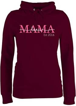 Pullover Damen Hoodie Frauen - Mama Mom Mutti Geschenk zum Muttertag - XXL - Burgundrot - Geschenke für mütter mutertagsgeschenke est Hoodies schöne muttertagsgeschenke von Geschenk mit Namen personalisiert by Shirtracer