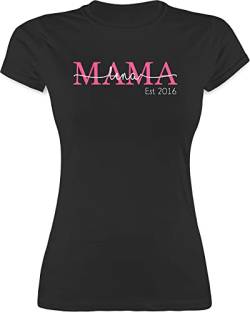 Shirt Damen - Mama Mom Mutti Geschenk zum Muttertag - XL - Schwarz - schöne Geschenke für mütter Tshirt personalisierte Mamas t-Shirt t Mother muttertagsgeschenke Beste Mutter personalisiertes von Geschenk mit Namen personalisiert by Shirtracer