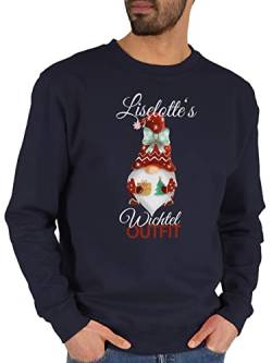 Sweater Pullover Sweatshirt Herren Damen - Weihnachten Geschenke Christmas - Wichtel Outfit mit Name - XL - Dunkelblau - personalisiertes Weihnachts Weihnachtszeit personalisierte Man weihnachtliche von Geschenk mit Namen personalisiert by Shirtracer