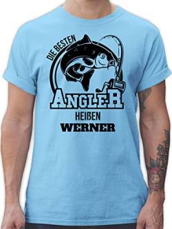 T-Shirt Herren - Angeln - Angler Geschenk - XL - Hellblau - Angel Tshirt Bilder Geschenk+für+Angler Shirts Fisch t Shirt Geschenke männer Name angelzubehör fischen t-Shirts Sachen für von Geschenk mit Namen personalisiert by Shirtracer