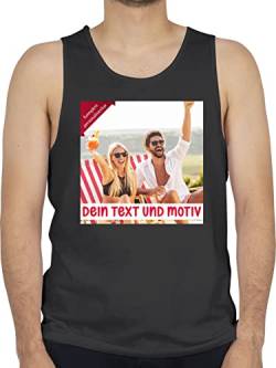 Tanktop Herren Tank Top Männer - Bild - Eigenem Foto Geschenk - XL - Schwarz - selber beschriften selbst Design personalierte Weihnachten Customized Aufdruck günstig Personalized wunschdruck von Geschenk mit Namen personalisiert by Shirtracer