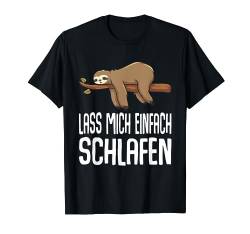 Lass Mich Schlafen Faultier Schlafanzug Nachthemd Schlafanzug T-Shirt von Geschenke Für Langschläfer & Morgenmuffel