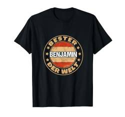 Bester Benjamin der Welt Vater Rente Persönliches Namen T-Shirt von Geschenke für Benjamin