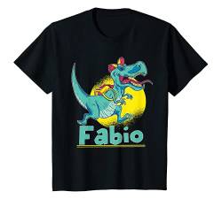 Kinder Fabio Geschenk Name Dinosaurier T-Shirt von Geschenke für Fabio