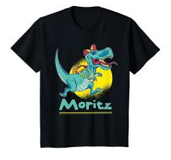 Kinder Moritz Geschenk Name Dinosaurier T-Shirt von Geschenke für Moritz