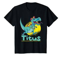 Kinder Titus Geschenk Name Dinosaurier T-Shirt von Geschenke für Titus