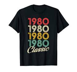 1980 Männer Frauen 40 Geburtstag Geschenk Vintage T-Shirt von Geschenke zum 40. Geburtstag