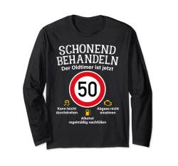 50. Geburtstag Schonend Behandeln Oldtimer Ist 50 Tempo 50 Langarmshirt von Geschenke zum 50. Geburtstag für Männer mit 50