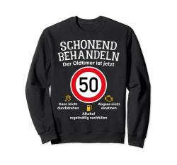 50. Geburtstag Schonend Behandeln Oldtimer Ist 50 Tempo 50 Sweatshirt von Geschenke zum 50. Geburtstag für Männer mit 50