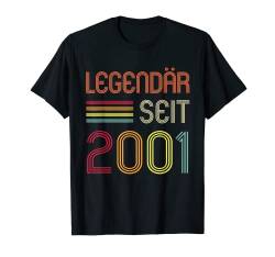 22. Geburtstag Legendär Seit 2001 Geschenk T-Shirt von Geschenke zum Geburtstag