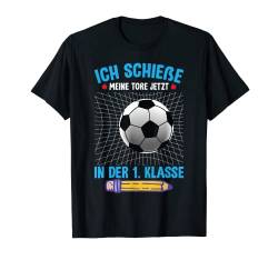 1. Klasse Einschulung 2023 Schultüte Fußball Schulkind T-Shirt von Geschenke zur Einschulung Grundschule Schulkinder