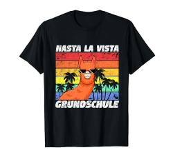 Hasta La Vista Grundschule Abschluss 5.Klasse Lama Alpaka T-Shirt von Geschenke zur Einschulung Grundschule Schulkinder