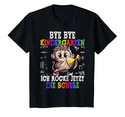 Kinder Bye Bye Kindergarten Ich Rocke Jetzt Die Schule T-Shirt von Geschenke zur Einschulung für Mädchen & Junge