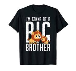 Ich werde Großer Bruder - Schwangerschaft Ankündigung Löwe T-Shirt von Geschwister Shirts by CheesyB