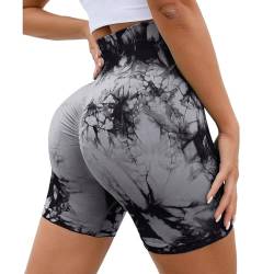 Getervb Kurze Sporthose Damen Push Up Gym Shorts Booty Scrunch Butt Seamless High Waist Radlershorts Leggings Yoga Fitness Workout von Getervb