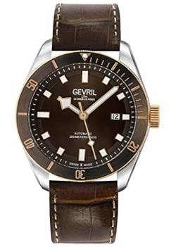 Gevril Herren analog Automatik Uhr mit Edelstahl Armband 48603.1 von Gevril