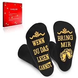 Lustige Socken Geschenke für Männer Frauen, Witzige Geschenk für Weihnachten Füllung Adventskalender, Geburtstagsgeschenk | Wenn Du Das Lesen Kannst, Bring Mir von Geymxzik