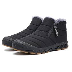 Winterschuhe Herren Damen Gefüttert Winterstiefel Wasserdicht Schneestiefel Warme Bequem Schneeschuhe Rutschfeste Baumwollschuhe, 37 EU von Geymxzik