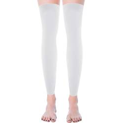 Geyoga Beinwärmer Stulpen für Frauen Lange Warm Winter Kniewärmer Damen Fußlose Beinlinge Lange Beinlinge Ärmel (Weiß) von Geyoga