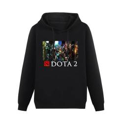 Ghee Dota 2 Heroes Defence of The Ancients Unisex Hooded Printed Pullover Hoodies Mens Black Sweatshirts Black XXL von Ghee