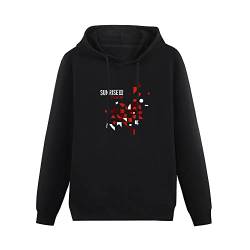 Ghee Sunrise Avenue Little Bit Love Unisex Hooded Printed Pullover Hoodies Mens Black Sweatshirts BlackXL von Ghee