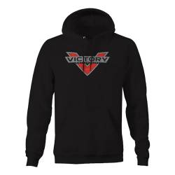 Ghee Victory Motorcycles Usa Unisex Hooded Printed Pullover Hoodies Mens Black Sweatshirts BlackL von Ghee