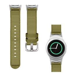 Gheper Gewebtes Nylonarmband Kompatibel mit Samsung Gear S2 SM-R720/SM-R730 Smartwatch Schnelle Passform Weiches Atmungsaktives Ersatz Sportarmband von Gheper
