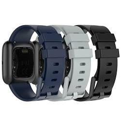 Gheper Uhrenarmband Kompatibel mit Fitbit Versa 2, Versa, Versa Lite Edition Smartwatch Weiches Silikonarmband Ersatzarmband für Damen Herren von Gheper