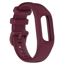 Gheper Weiches Silikonband Kompatibel mit Garmin Vivosmart 5 Armbändern Ersatzarmband Armband Gehäuseabdeckung für Damen und Herren, Kleine/Große Größe von Gheper